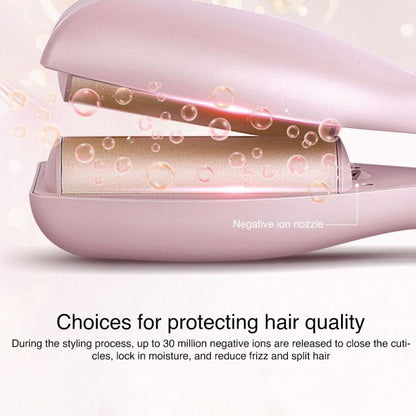K-SKIN KD885 Negative Ion Electric Hair Curler Iron Hair Styling Tool, KD885 (EU Plug Pink), KD885 (UK Plug Pink)