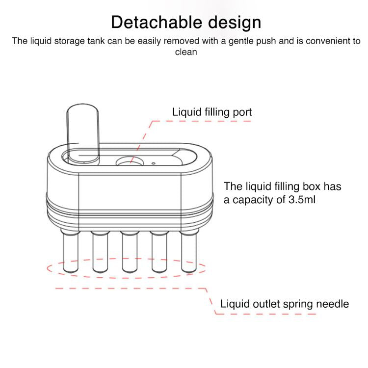مشط تدليك للعناية بالشعر بتقنية IPL بتيار كهربائي دقيق EMS KD3806 من K-SKIN، KD3806 (أبيض)، KD3806 (رمادي)