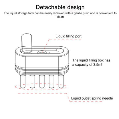 مشط تدليك للعناية بالشعر بتقنية IPL بتيار كهربائي دقيق EMS KD3806 من K-SKIN، KD3806 (أبيض)، KD3806 (رمادي)