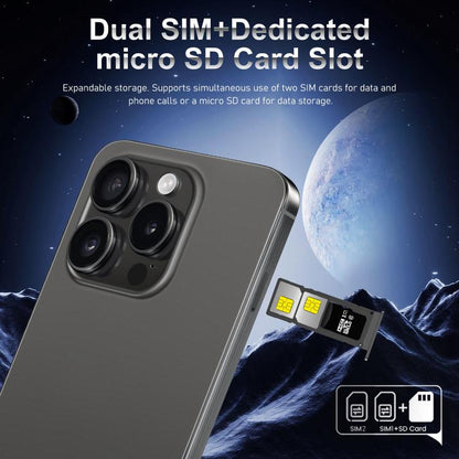 هاتف I16 Pro Max / VD1، 3 جيجابايت + 32 جيجابايت، شاشة 6.8 بوصة، أندرويد 10، معالج MTK6753 ثماني النواة، الشبكة: 4G، شريحتي اتصال، قابس الاتحاد الأوروبي، قابس الولايات المتحدة، قابس المملكة المتحدة، قابس أستراليا