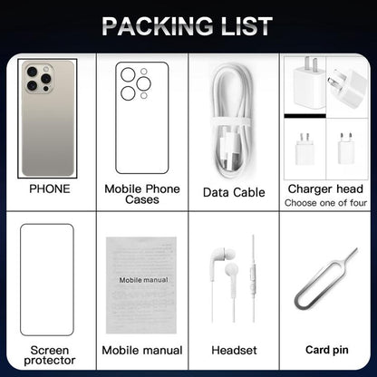 هاتف I16 Pro Max / VD1، 3 جيجابايت + 32 جيجابايت، شاشة 6.8 بوصة، أندرويد 10، معالج MTK6753 ثماني النواة، الشبكة: 4G، شريحتي اتصال، قابس الاتحاد الأوروبي، قابس الولايات المتحدة، قابس المملكة المتحدة، قابس أستراليا