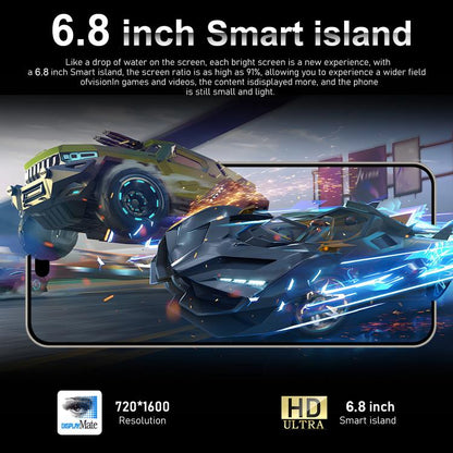 هاتف I16 Pro Max / VD1، 3 جيجابايت + 32 جيجابايت، شاشة 6.8 بوصة، أندرويد 10، معالج MTK6753 ثماني النواة، الشبكة: 4G، شريحتي اتصال، قابس الاتحاد الأوروبي، قابس الولايات المتحدة، قابس المملكة المتحدة، قابس أستراليا