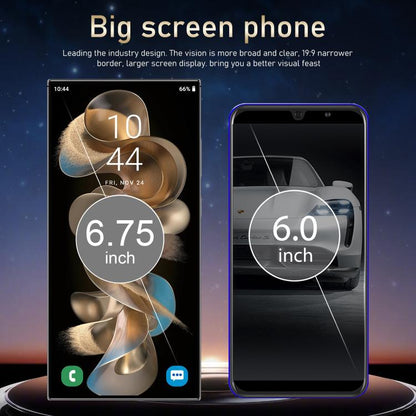 S24 Ultra / S7، 4 جيجابايت + 128 جيجابايت، 6.75 بوصة، أندرويد 10، MTK6750 ثماني النواة، الشبكة: 4G، شريحتي اتصال، قابس الاتحاد الأوروبي، قابس الولايات المتحدة، قابس المملكة المتحدة، قابس أستراليا