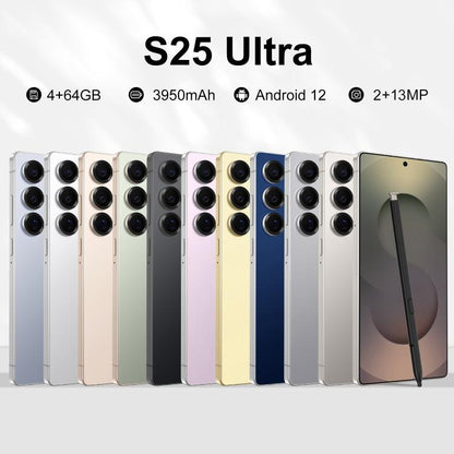 S25 Ultra / S11، 4 جيجابايت + 64 جيجابايت، 6.75 بوصة، أندرويد 12، MTK6762 ثماني النواة، الشبكة: 4G، شريحتي اتصال، قابس الاتحاد الأوروبي، قابس الولايات المتحدة، قابس المملكة المتحدة، قابس أستراليا