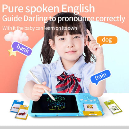 8.5 inch Children Early Education Drawing Board Card English Audiobooks