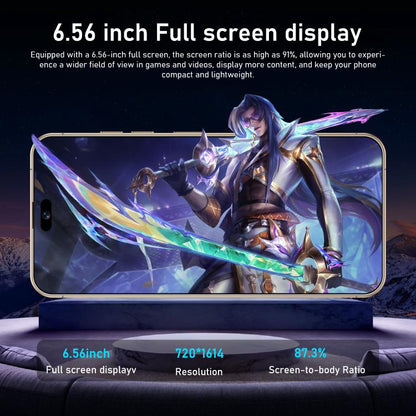 هاتف I16 Pro Max / RAi3، 3 جيجابايت + 64 جيجابايت، شاشة 6.56 بوصة، أندرويد 10، معالج MTK6739 رباعي النواة، شبكة: 4G، شريحتي اتصال، قابس الاتحاد الأوروبي، قابس الولايات المتحدة، قابس المملكة المتحدة، قابس أستراليا