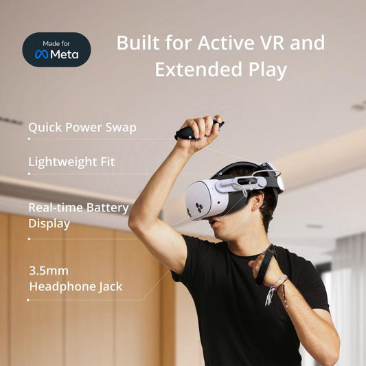 BOBOVR E3 Pro For Meta Quest 3S / 3 VR Head Strap with B100 Battery Cell