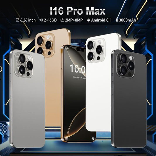 I16 Pro Max / ZPT93، 2 جيجابايت + 16 جيجابايت، 6.26 بوصة، أندرويد 8.1 MTK6737 رباعي النواة، الشبكة: 4G، شريحتي اتصال، قابس الاتحاد الأوروبي، قابس الولايات المتحدة، قابس المملكة المتحدة، قابس أستراليا