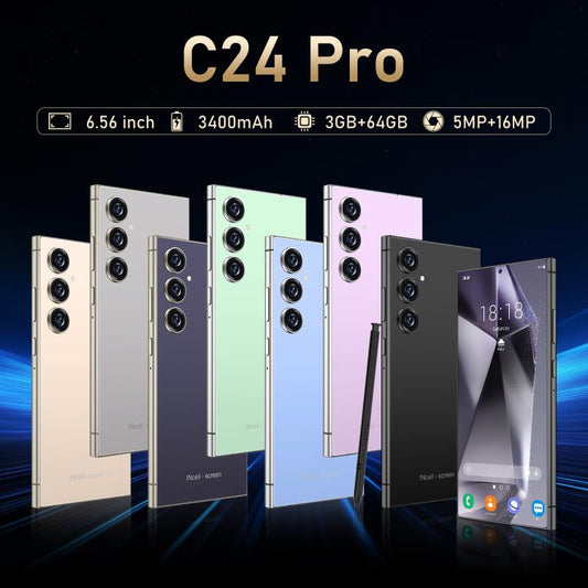C24 Pro / S3-3، 3 جيجابايت + 64 جيجابايت، 6.56 بوصة، أندرويد 10، MTK6739 رباعي النواة، الشبكة: 4G، شريحتي اتصال، قابس الاتحاد الأوروبي، قابس الولايات المتحدة، قابس المملكة المتحدة، قابس أستراليا