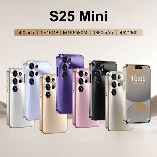 S25 Mini / ZKM10، 2 جيجابايت + 16 جيجابايت، شاشة 4.0 بوصة، أندرويد 10، MTK6580M رباعي النواة، شبكة: 3G، شريحتي اتصال
