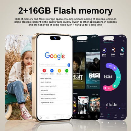 S25 Mini / ZKM10، 2 جيجابايت + 16 جيجابايت، شاشة 4.0 بوصة، أندرويد 10، MTK6580M رباعي النواة، شبكة: 3G، شريحتي اتصال