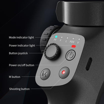 FUNSNAP CM8 Smartphone Stabilizer Foldable 3-axis Anti-shake Vlog Shooting Gimbal