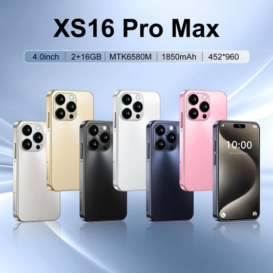 XS16 Pro Max / THM9، 2 جيجابايت + 16 جيجابايت، شاشة 4.0 بوصة، أندرويد 10، MTK6580M رباعي النواة، الشبكة: 3G، شريحتي اتصال
