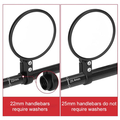 2pcs/Set Adjustable Motorcycle Bicycle Handlebar Rearview Mirror