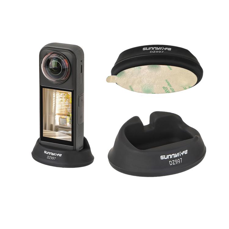 لحامل Insta360 X5 / X4 من Sunnylife، قاعدة حامل من السيليكون، قاعدة سيارة، قاعدة سطح الطاولة