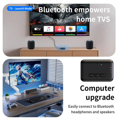 2 in 1 Car Bluetooth AUX Receiver Transmitter Bluetooth Audio Adapter