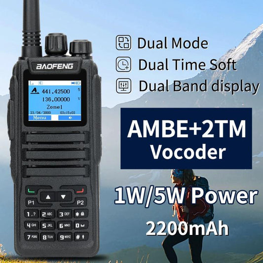 Baofeng DM-1701 1.77 inch Ccolor Screen DMR Direct Dual Capacity Standard Handheld Walkie Talkie