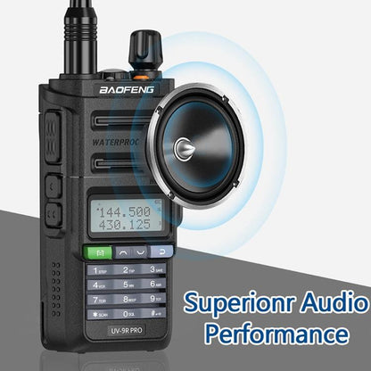 Baofeng UV-9R PRO Dot Matrix LCD Screen IP57 Waterproof Handheld Analog Walkie Talkie