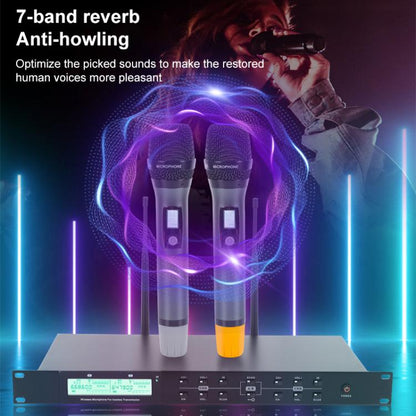 AI-101 Professional Home Karaoke 7-band Reverberation Wireless Microphone