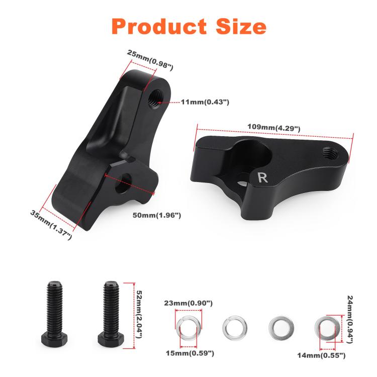 Motorcycle 2 inch Rear Slam Shock Lowering Blocks Kits for Harley 2002-2022