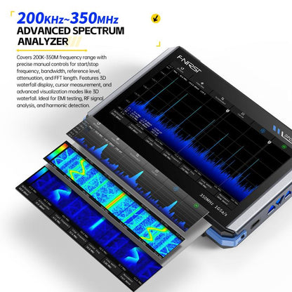 FNIRSI DPOS350P 4 in 1 7 inch IPS HD Touch Screen 350M Tablet Oscilloscope