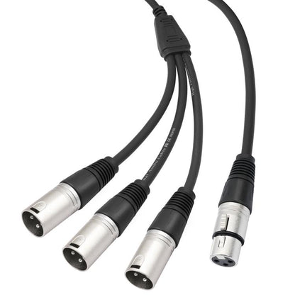 3-Way Splitter Audio Cable, Length: 60cm
