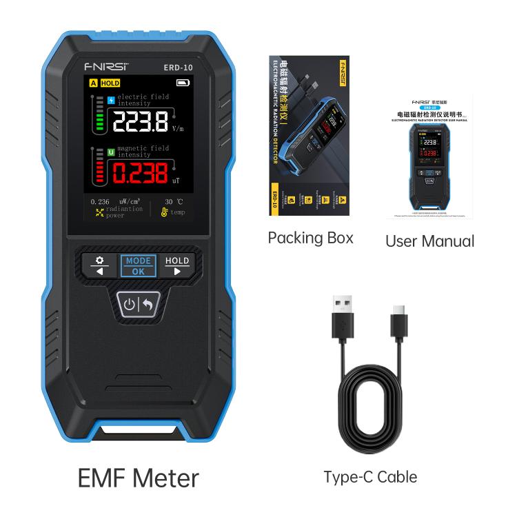 FNIRSI ERD-10 3 in 1 Electromagnetic Radiation Detector