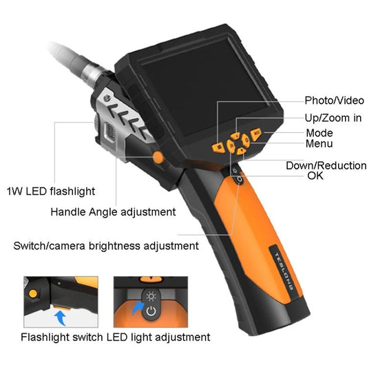 TESLONG NTS300 5 Inch Large Screen Industrial Endoscope Auto Repair Tools