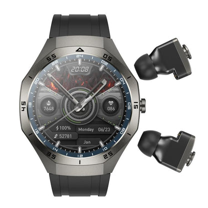 F38 Dual-ear Bluetooth Earphone Smart Watch IP67 Supports Heart Rate Monitoring