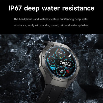 F38 Dual-ear Bluetooth Earphone Smart Watch IP67 Supports Heart Rate Monitoring