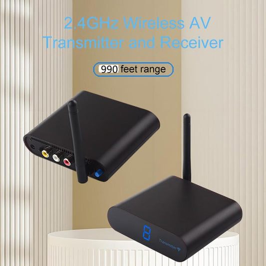 Measy AV230 2.4GHz Wireless Audio / VideoTransmitter & Receiver 1TX to 2RX