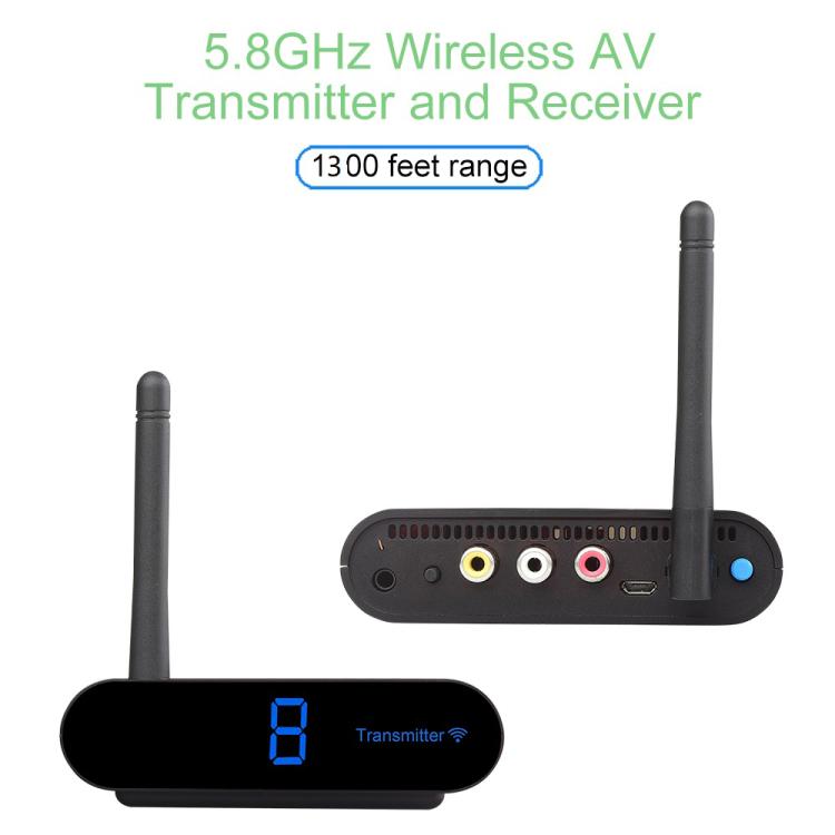 Measy AV540 5.8GHz Wireless Audio / Video Transmitter and Receiver with Infrared Return Function, Distance: 400m