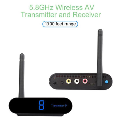 Measy AV540 5.8GHz Wireless Audio / Video Transmitter and Receiver with Infrared Return Function, Distance: 400m