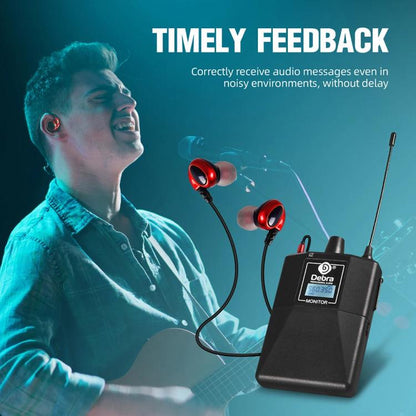 DEBRA ER-102 Wireless Audio Return Monitoring Receiver + Earphones