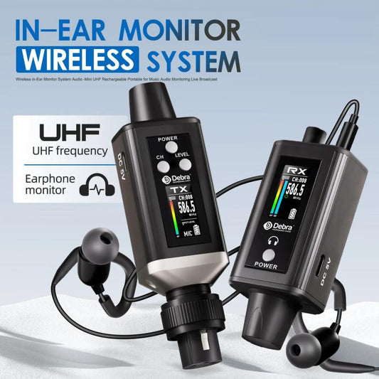DEBRA EMX-1 XLR Adapter Portable Wireless Monitor System Transmitter & Receiver