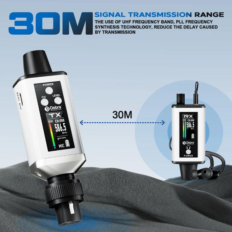 DEBRA EMX-1 Portable Wireless Monitor System Receiver + Earphones