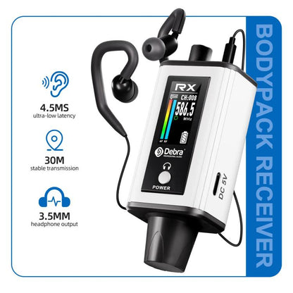 DEBRA EMX-1 Portable Wireless Monitor System Receiver + Earphones