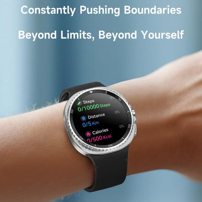 HD8C 1.43 inch BT5.4 Rotate Dial Smart Watch, Support Bluetooth Call / Sleep / Blood Oxygen / Heart Rate / Blood Pressure Health Monitor