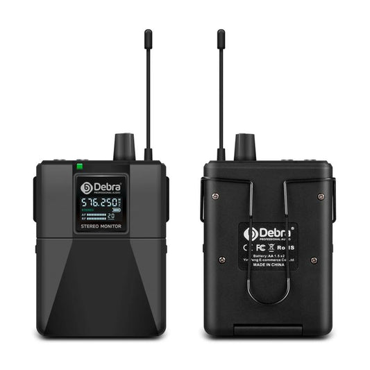DEBRA ST-202 Professional Stage Wireless Audio Return Monitoring System with Two Receivers