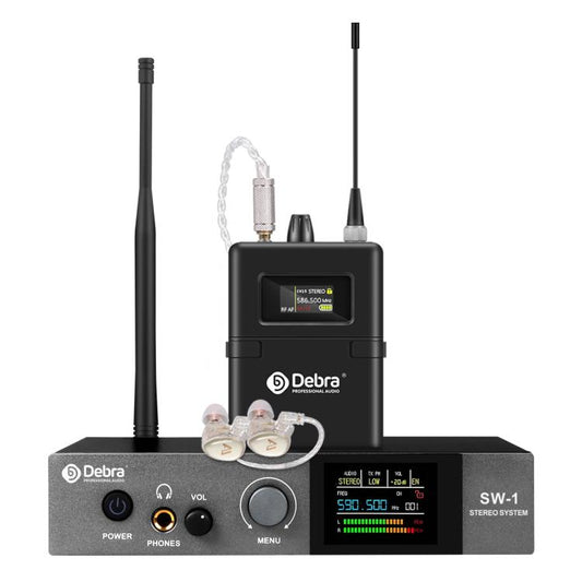 DEBRA SW-1 Professional Stage Wireless Stereo Monitor System with One Receivers