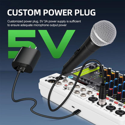 DEBRA V8 8-Channels Audio Mixer Live Recording Reverb