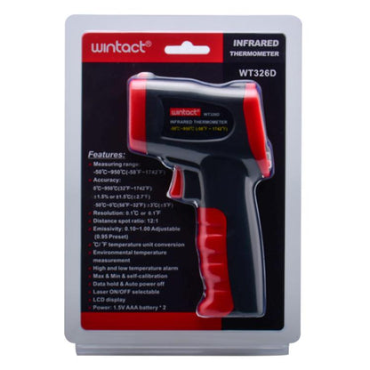 Wintact WT326D Portable Infrared Thermometer, Measuring Range: -50 to 950 Degrees Celsius