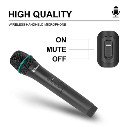 DEBRA AU-400 UHF Wireless Microphone System 4-in-1 for Performance Conference KTV