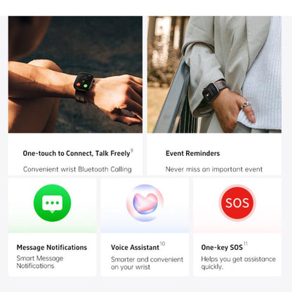 GTS8 1.95 inch AMOLED Screen Fitness Tracker Smart Watch Support Heart Rate Monitoring