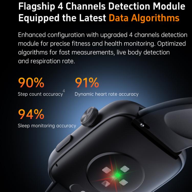 GTS8 1.95 inch AMOLED Screen Fitness Tracker Smart Watch Support Heart Rate Monitoring