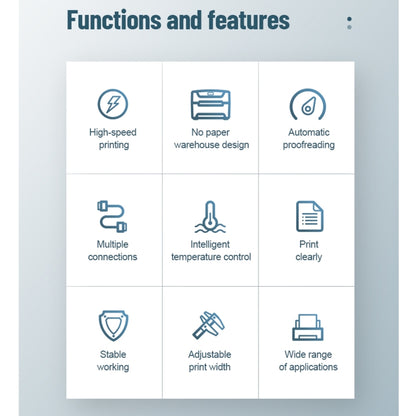 ZJ-8600 76x130 Single Paper Waybill Express Bill Label Printer,