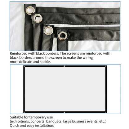 Simple Folding Thin Polyester Projector Film Curtain