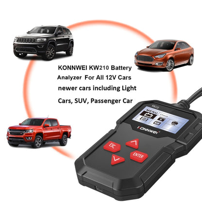 KONNWEI KW210 Car Battery Test Battery Capacity Resistance Battery Detector, KW210