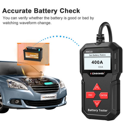 KONNWEI KW210 Car Battery Test Battery Capacity Resistance Battery Detector, KW210