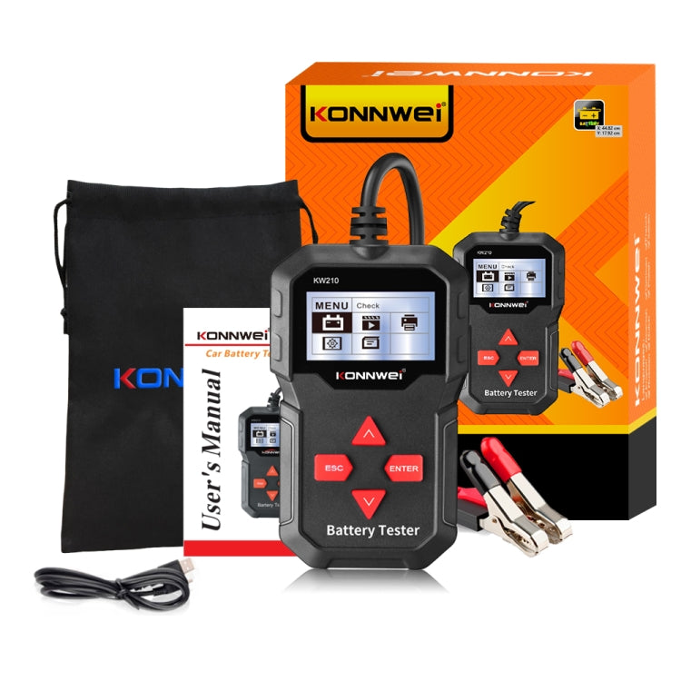 KONNWEI KW210 Car Battery Test Battery Capacity Resistance Battery Detector, KW210